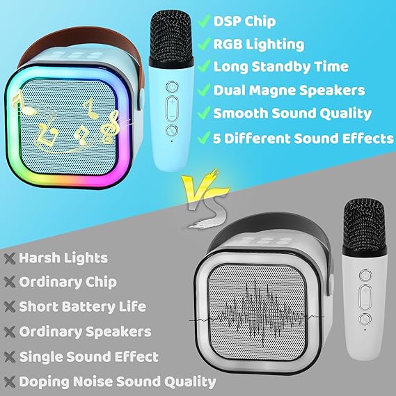 Mini Karaoke Machine for Kids and Adults