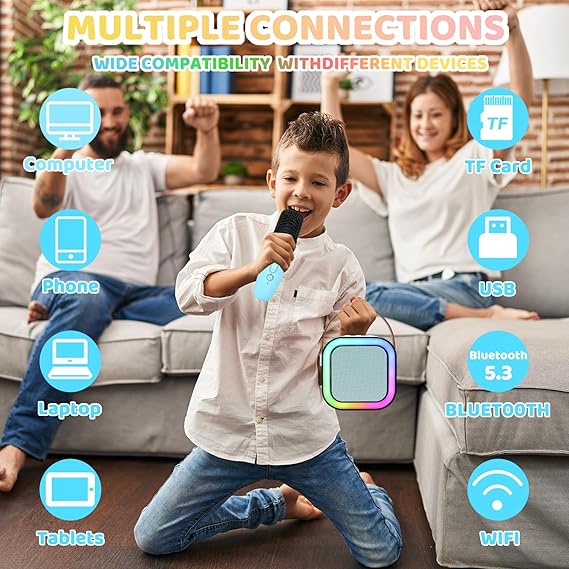 Mini Karaoke Machine for Kids and Adults